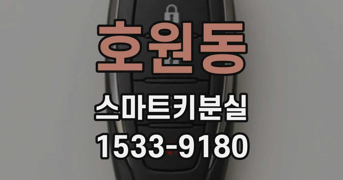 호원동 스마트키분실