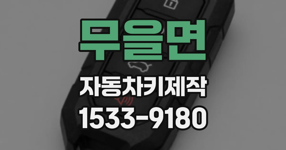무을면 자동차키제작