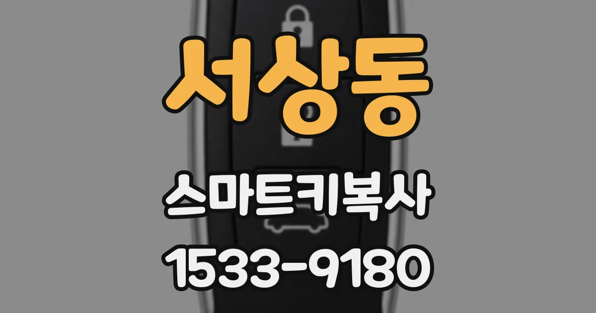 서상동 스마트키복사