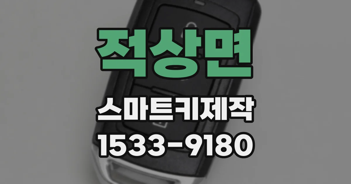 적상면 스마트키제작
