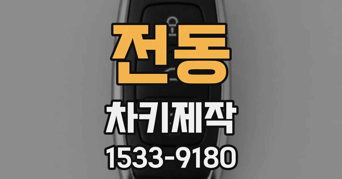 전동 차키제작
