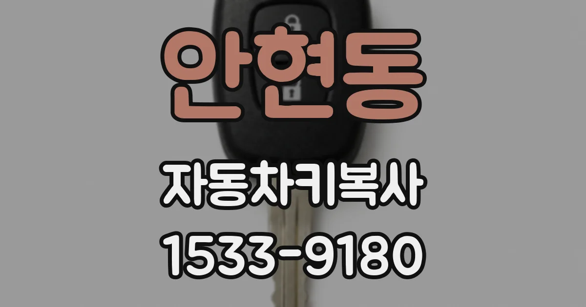 안현동 자동차키복사