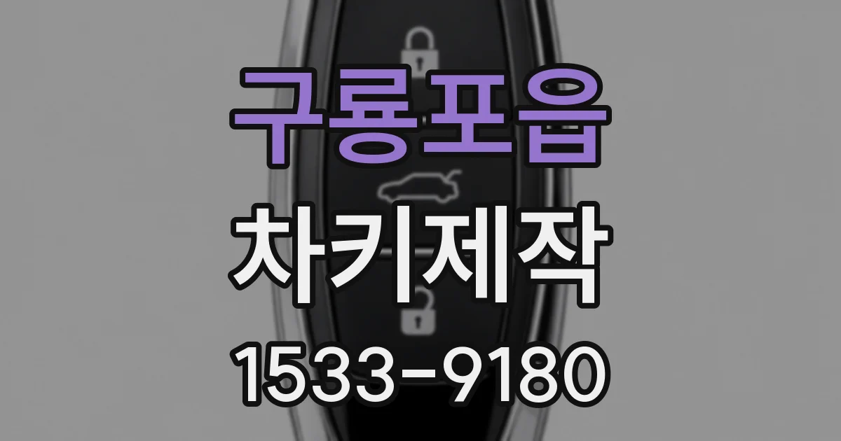 구룡포읍 차키제작