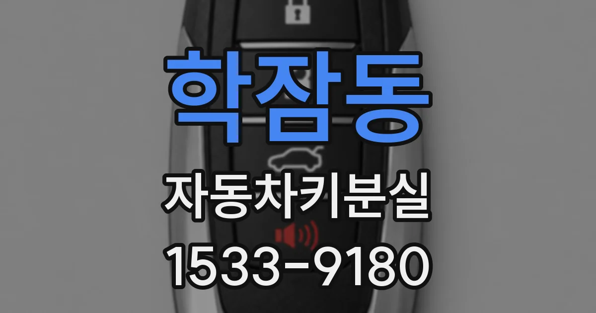 학잠동 자동차키분실