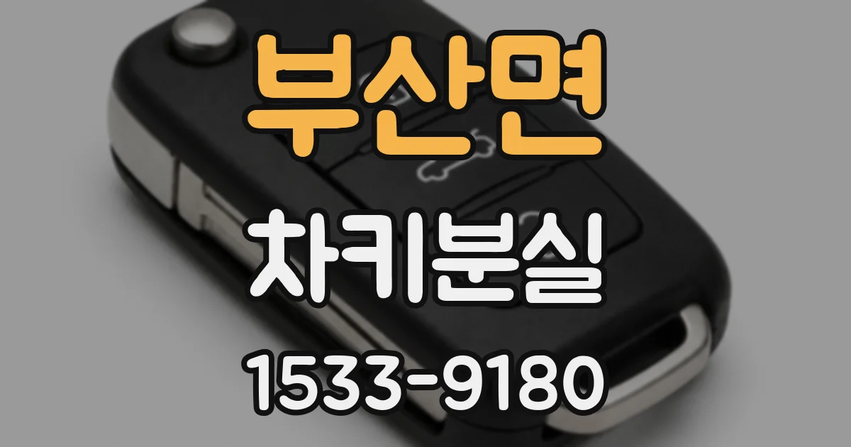 부산면 차키분실