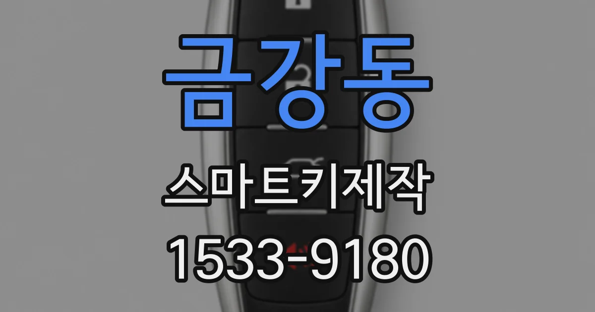 금강동 스마트키제작