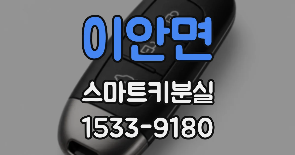 이안면 스마트키분실
