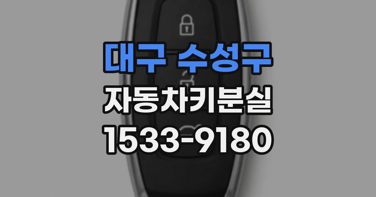 대구 수성구 자동차키분실