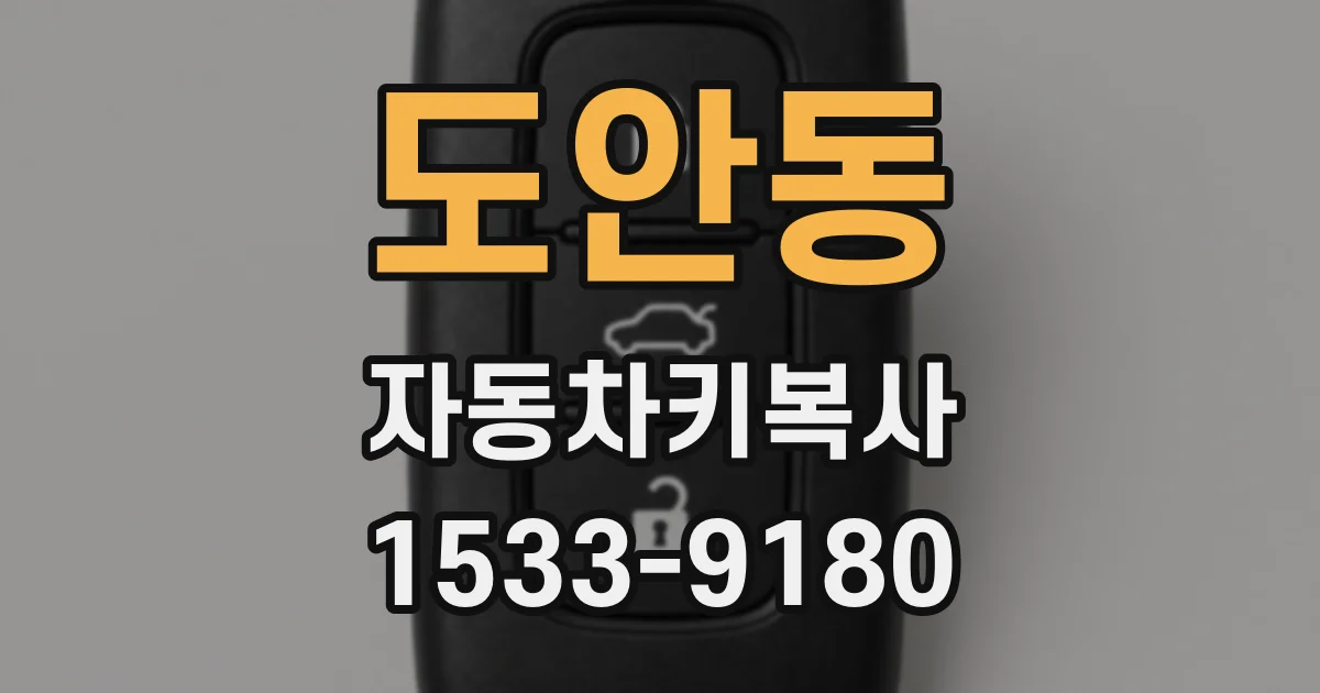도안동 자동차키복사