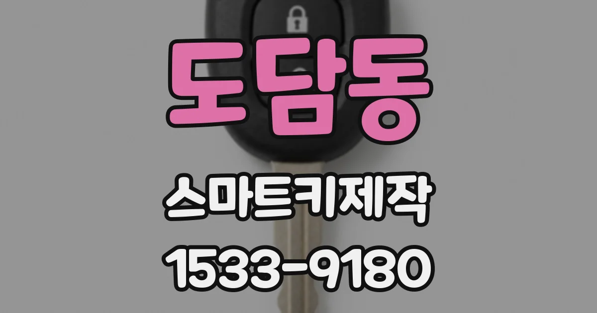 도담동 스마트키제작