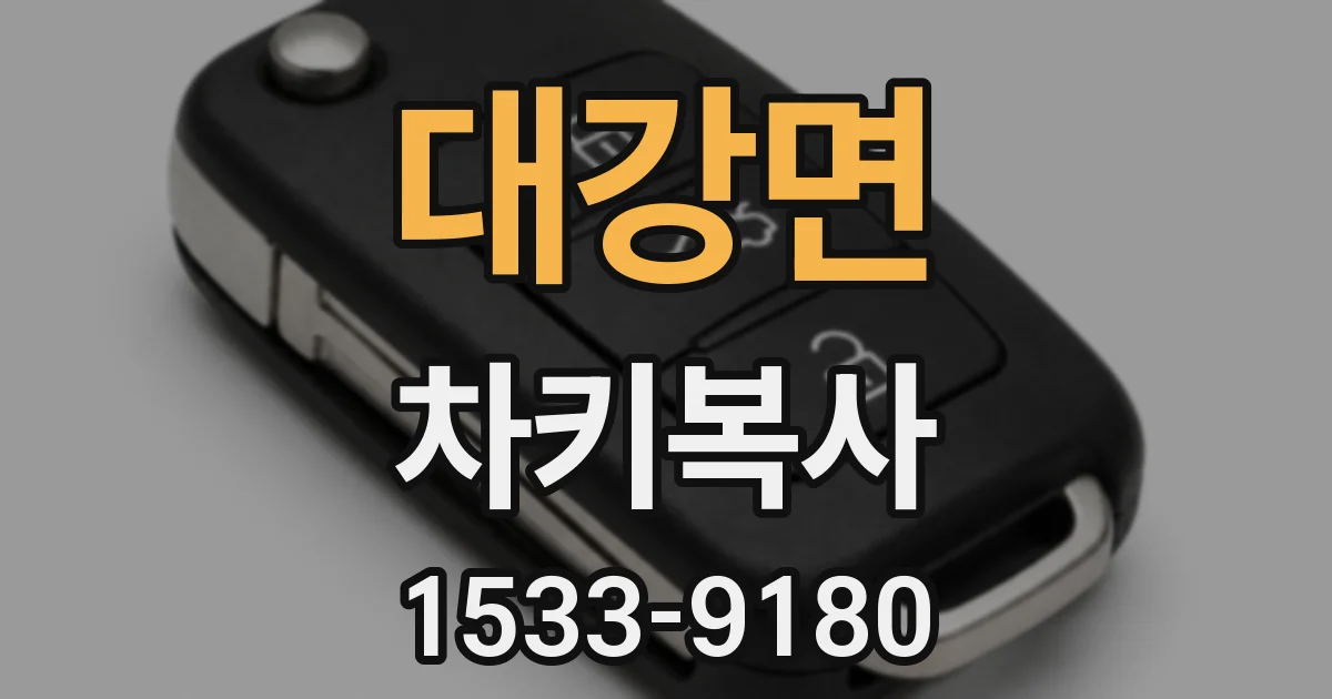 대강면 차키복사