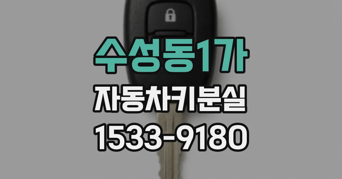 수성동1가 자동차키분실