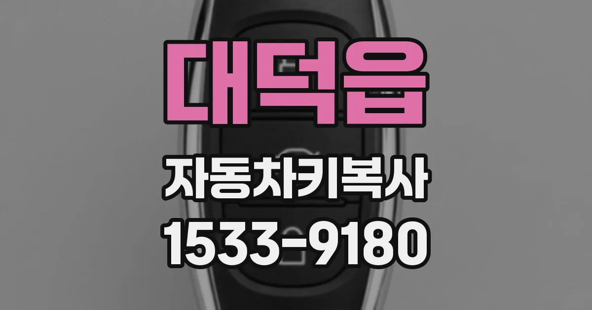 대덕읍 자동차키복사