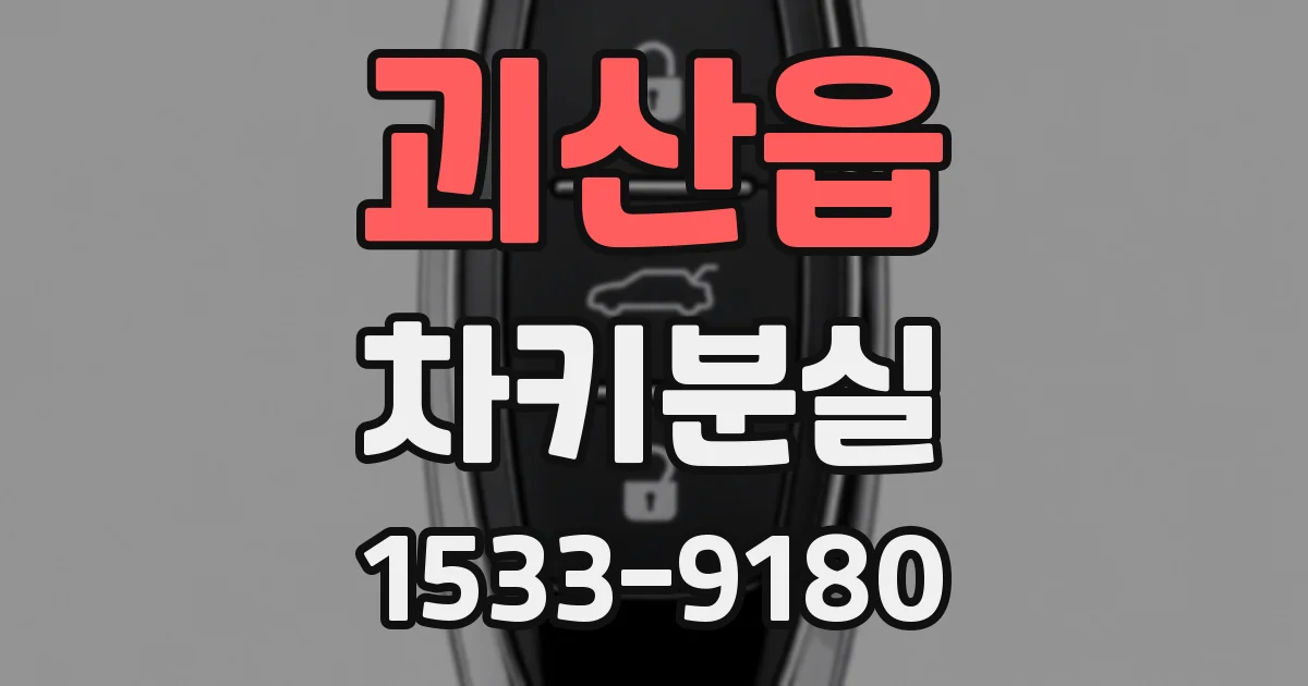 괴산읍 차키분실