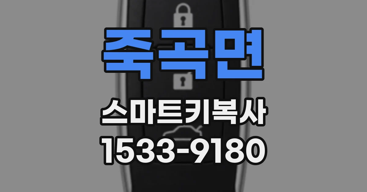 죽곡면 스마트키복사