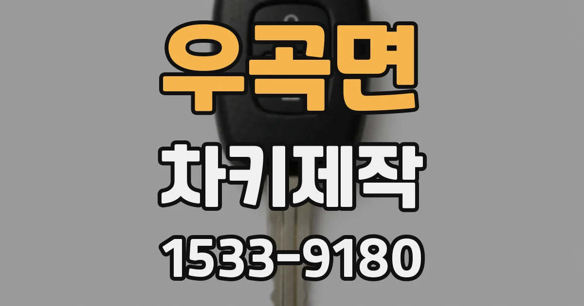 우곡면 차키제작