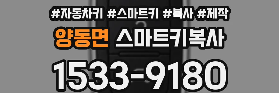양동면 스마트키복사