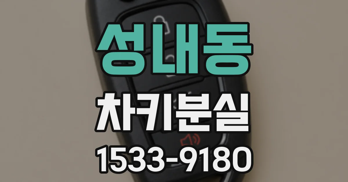 성내동 차키분실