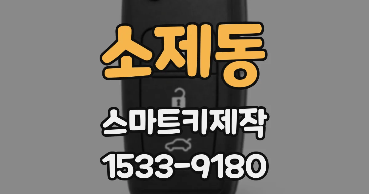소제동 스마트키제작