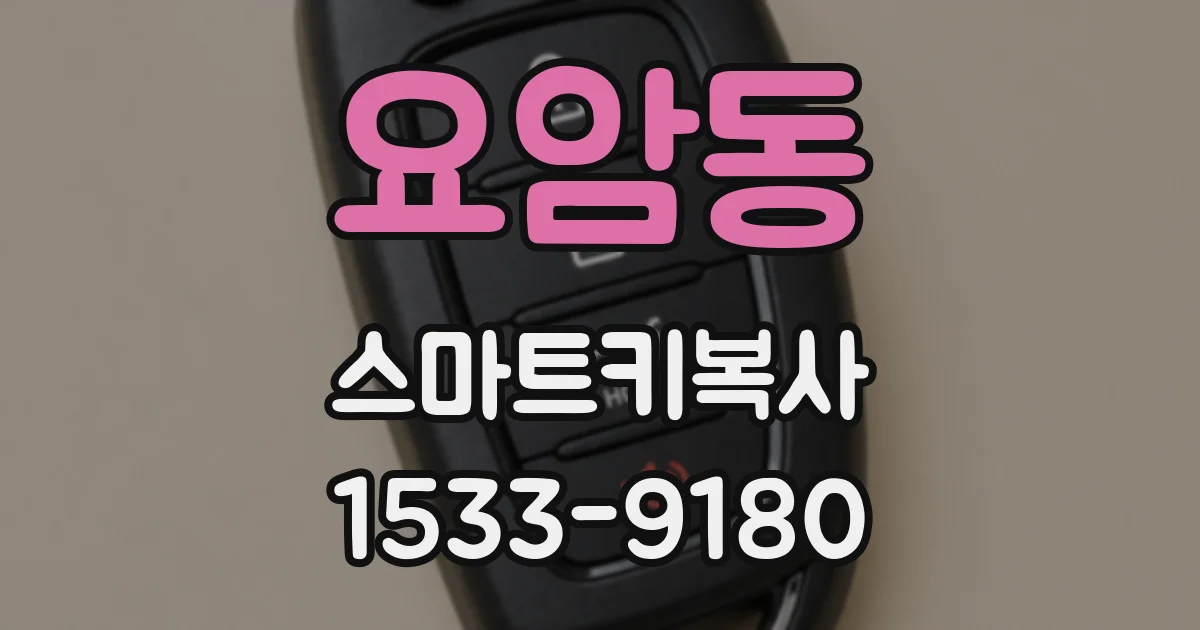 요암동 스마트키복사