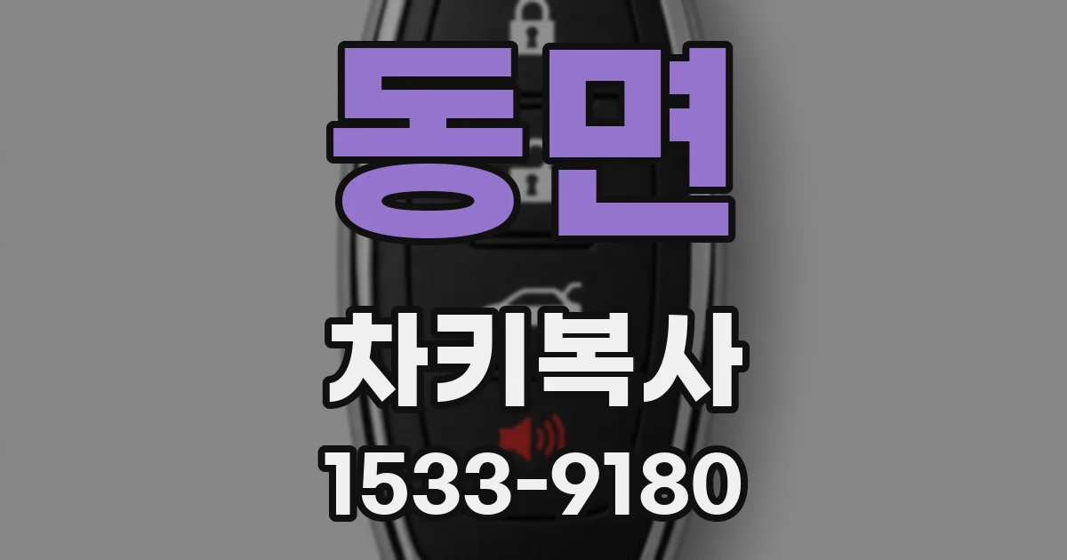 동면 차키복사