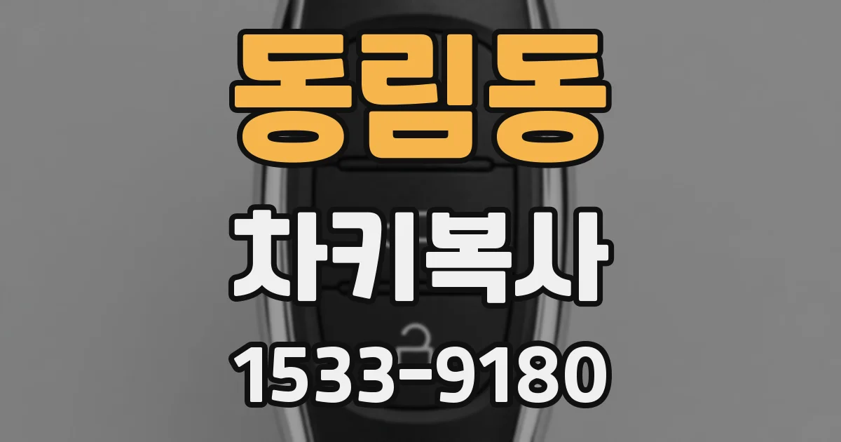 동림동 차키복사