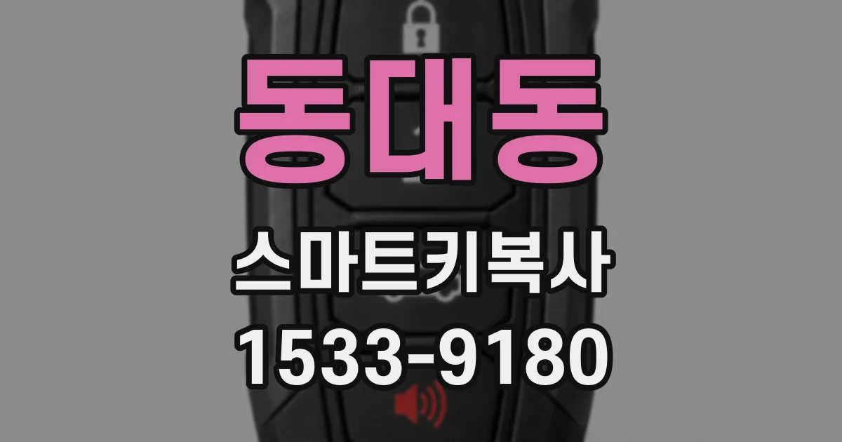 동대동 스마트키복사