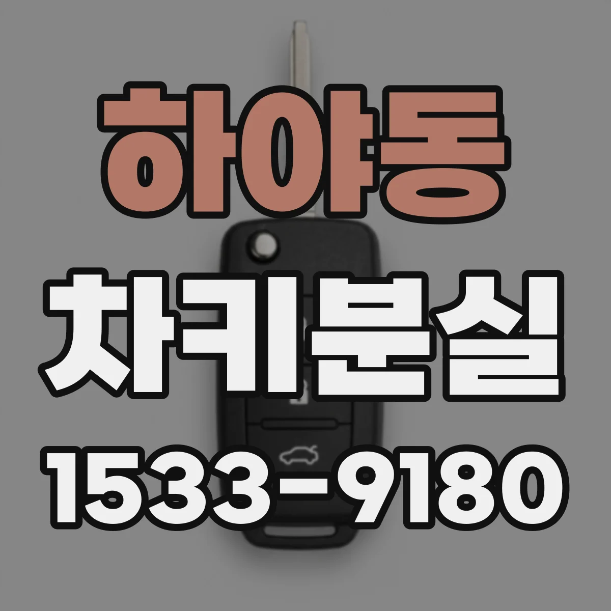 하야동 차키분실