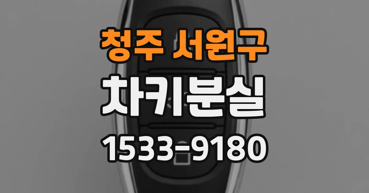 청주 서원구 차키분실