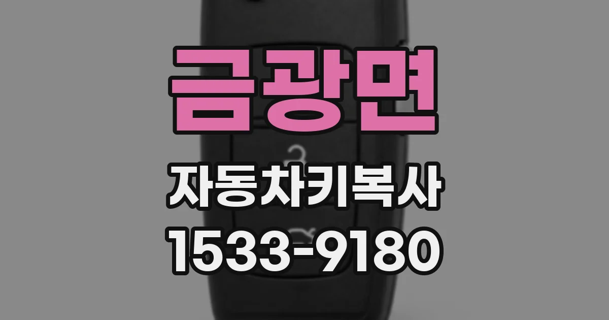 금광면 자동차키복사