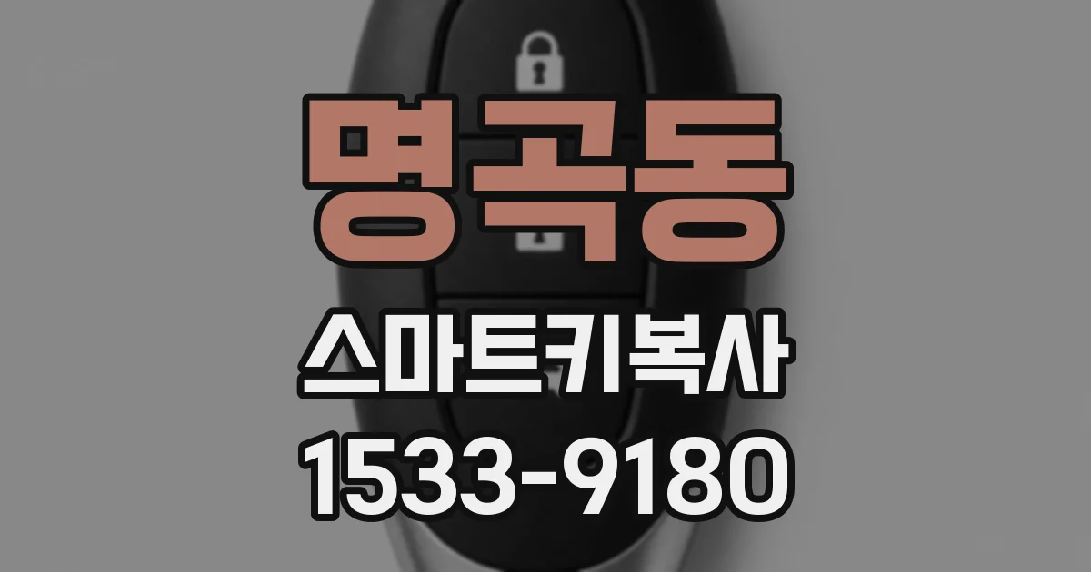 명곡동 스마트키복사