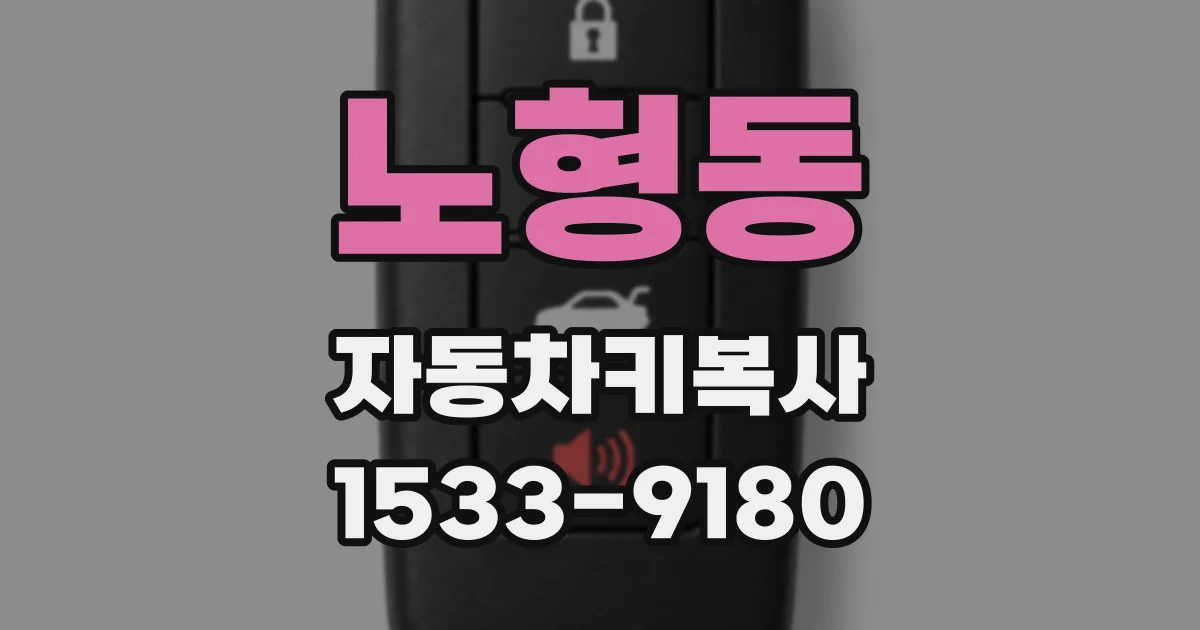 노형동 자동차키복사