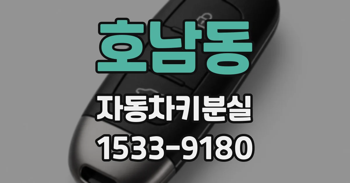 호남동 자동차키분실