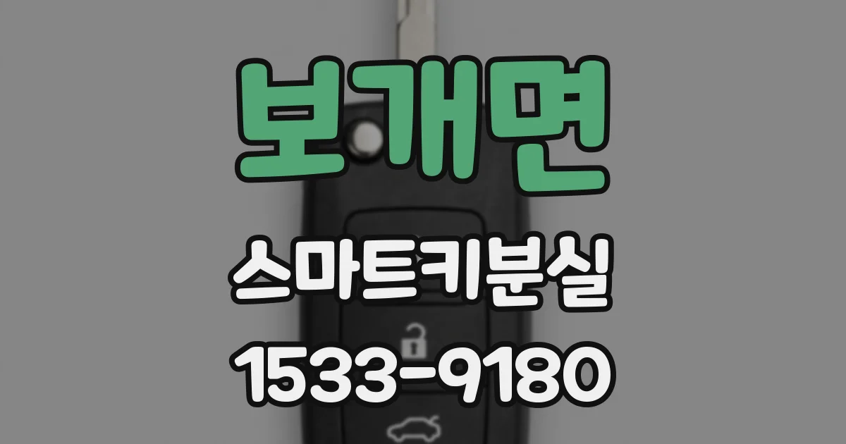 보개면 스마트키분실
