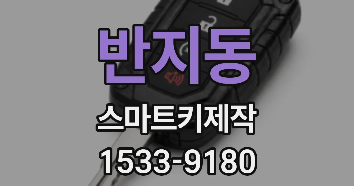 반지동 스마트키제작