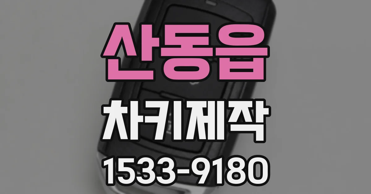 산동읍 차키제작