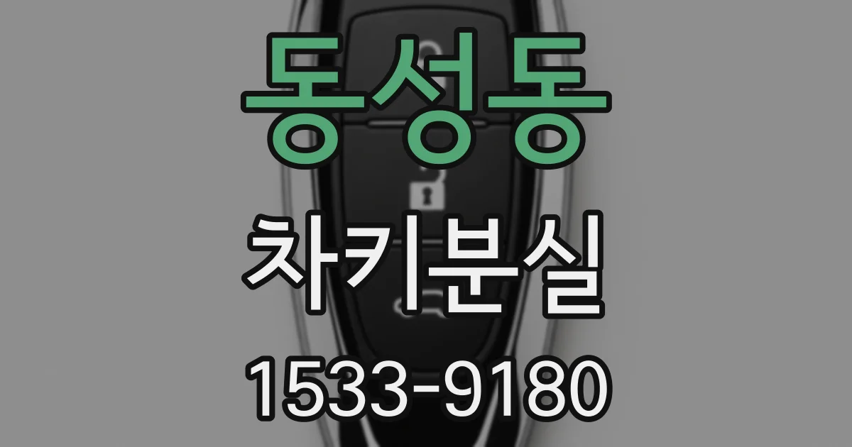동성동 차키분실