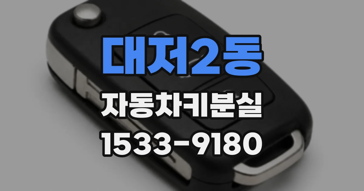 대저2동 자동차키분실