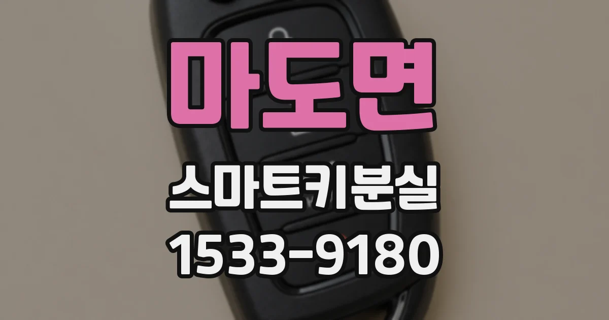 마도면 스마트키분실