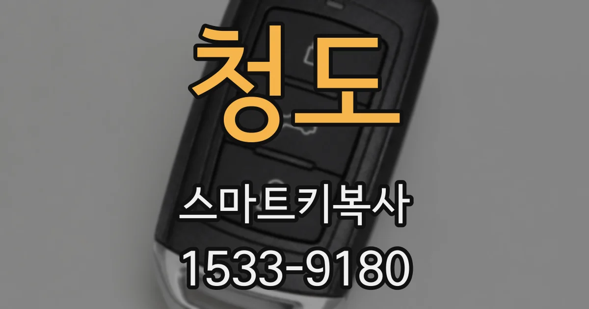 청도 스마트키복사