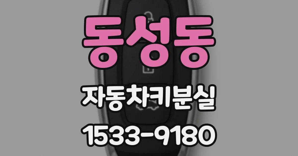 동성동 자동차키분실