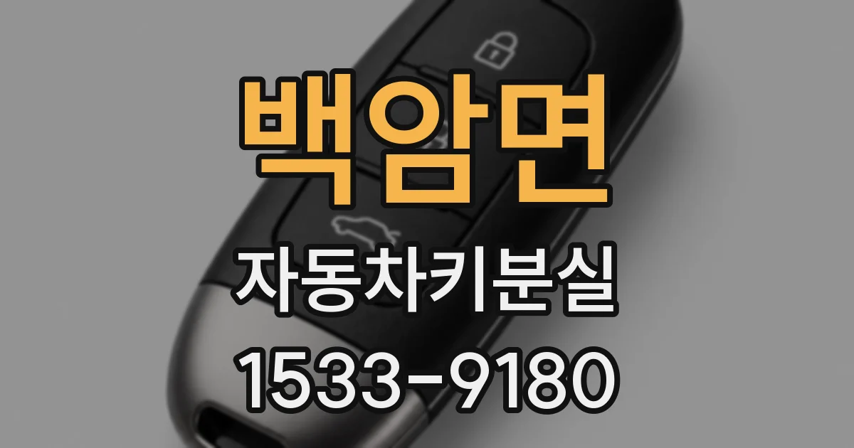 백암면 자동차키분실