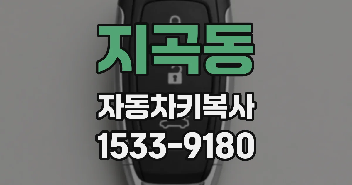 지곡동 자동차키복사