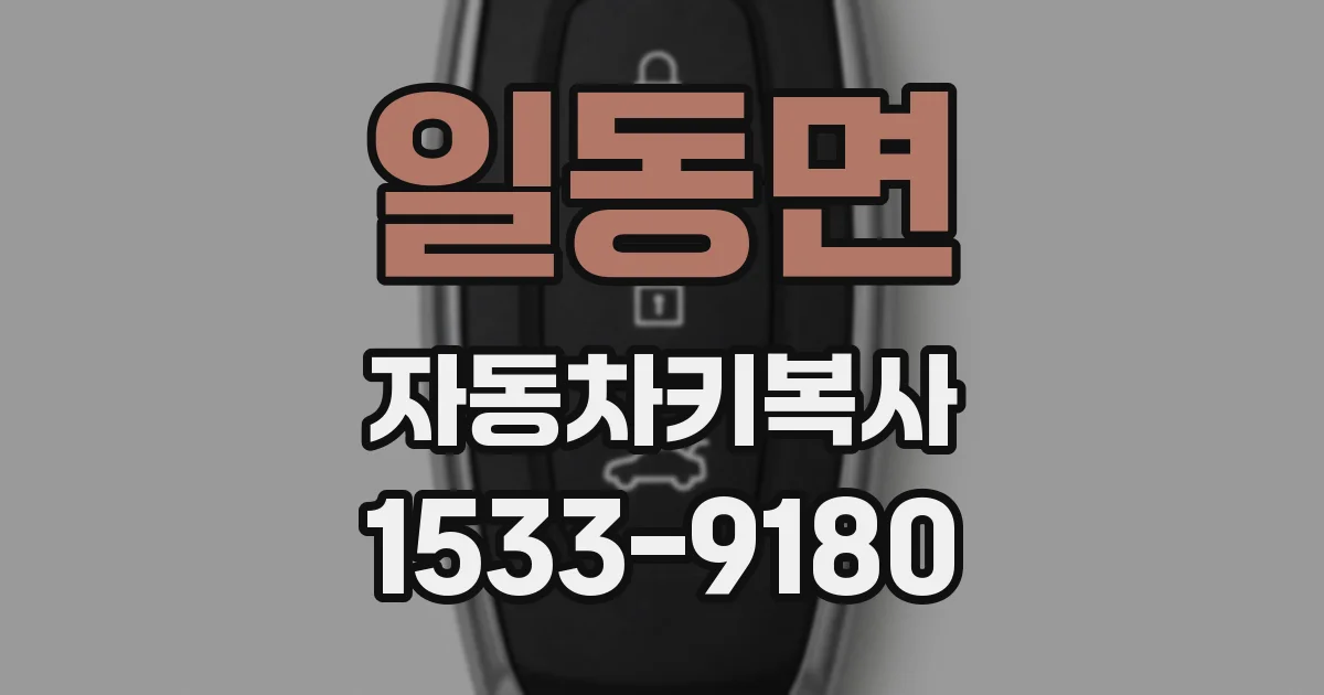 일동면 자동차키복사