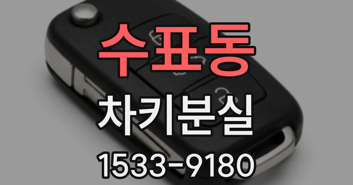 수표동 차키분실