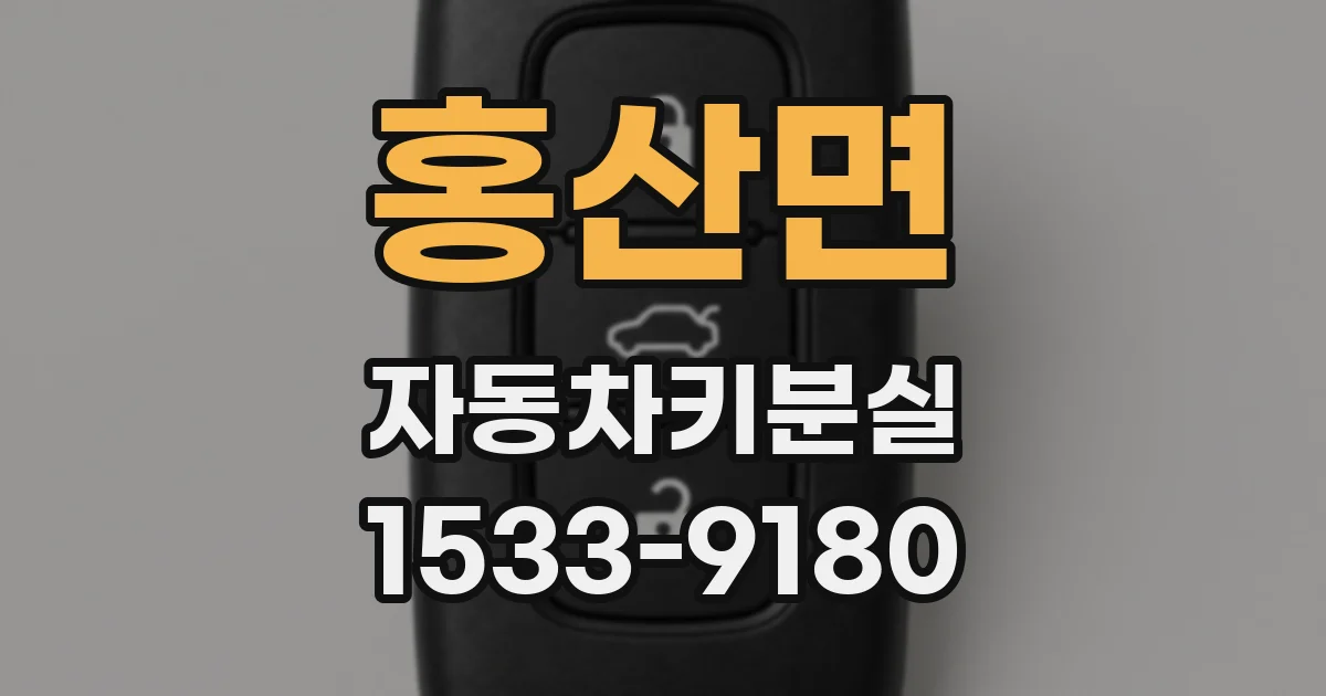홍산면 자동차키분실