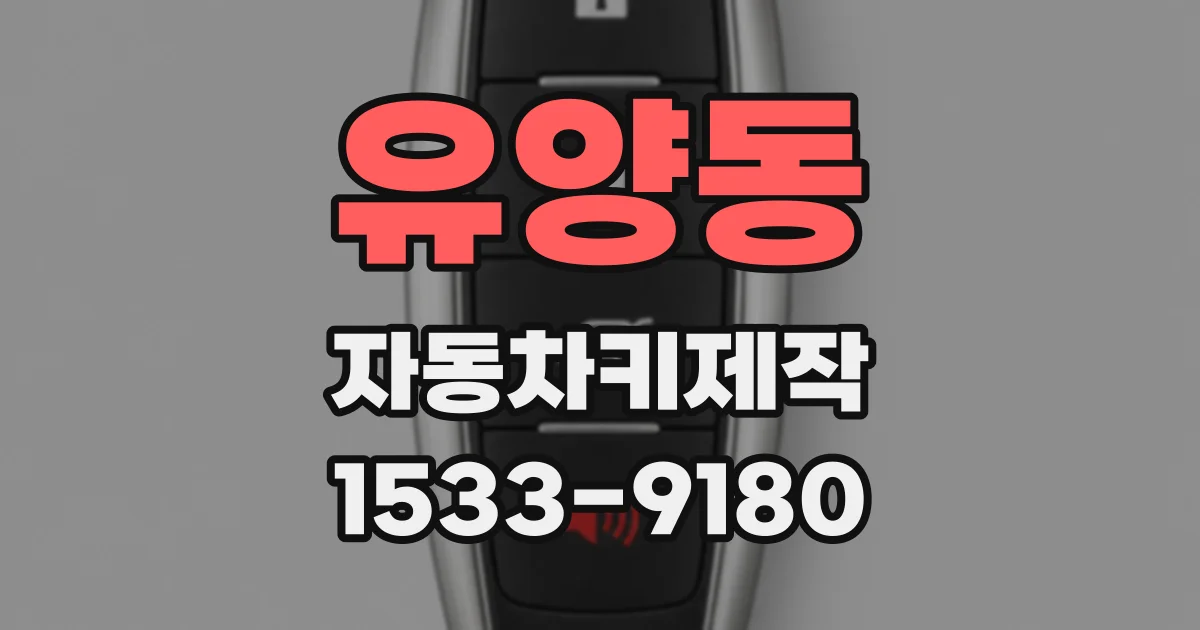 유양동 자동차키제작