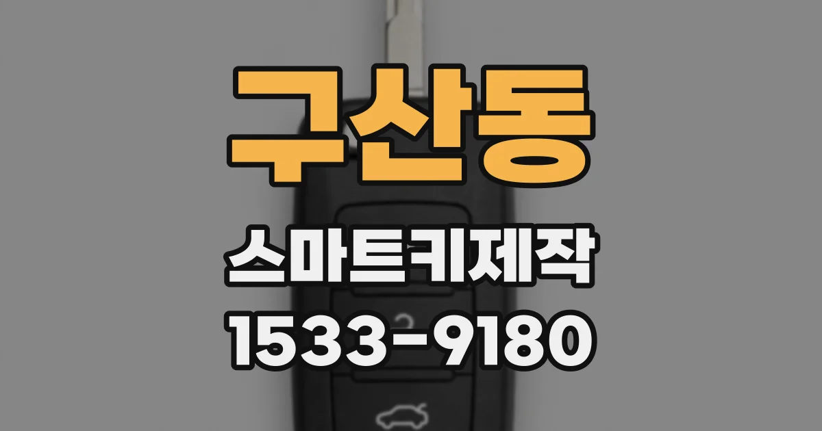 구산동 스마트키제작