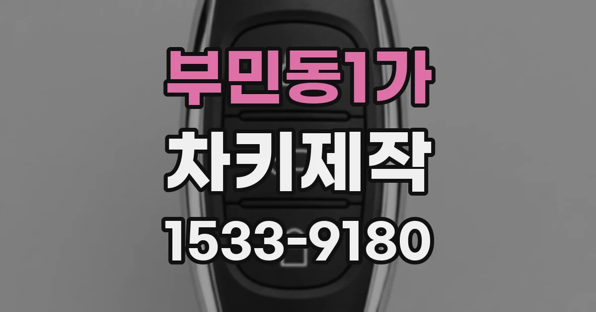 부민동1가 차키제작