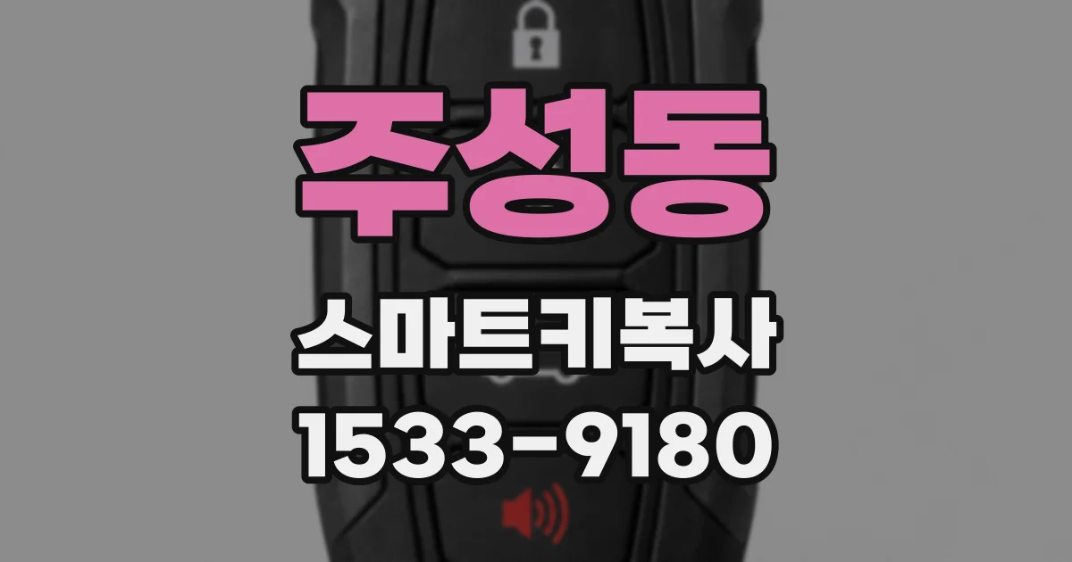 주성동 스마트키복사